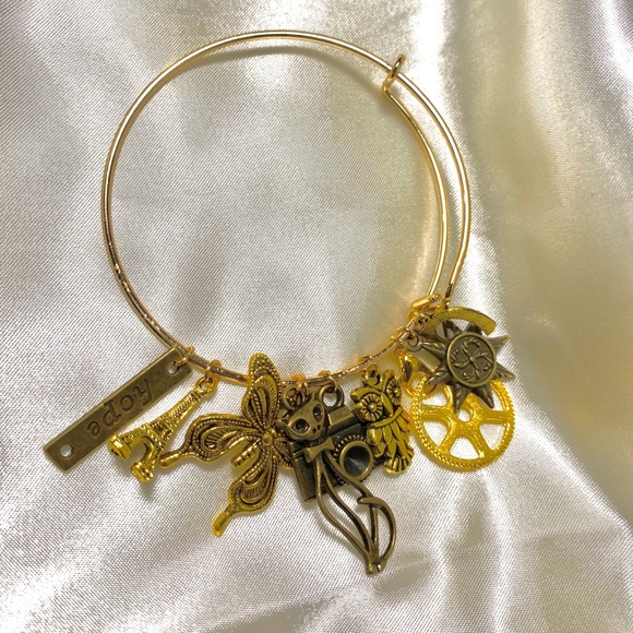 Custom Gold Bangle - Picture 2 of 3